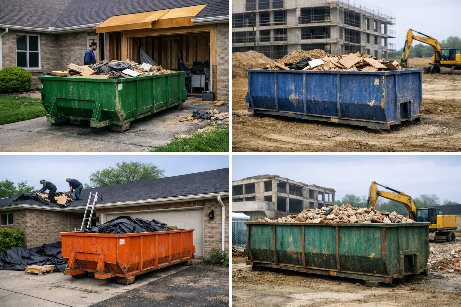 Dumpster Rentals for Hendersonville, TN - 4 Dumpsters